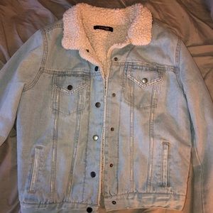 women’s sherpa lined jean jacket